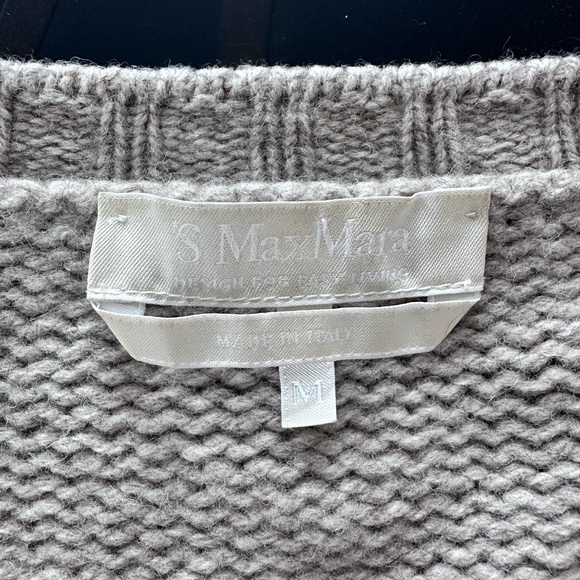 ’S MaxMara V-Neck Knit Sweater - Size Medium - Picture 8 of 9